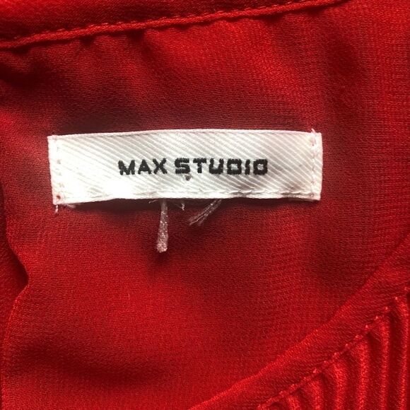 MAX STUDIO BLOUSE, Sleeveless, Rust Color M - Picture 3 of 6